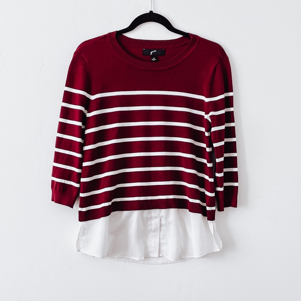 Maroon Stripped Sweater